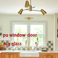 Proveedor de Ventanas de PU, Extrusión Personalizada de Perfiles de Fibra de Vidrio GFRPU, Resistentes a la Corrosión, para Fabricación de Marcos de Puertas y Ventanas de Villas