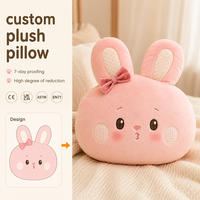 Almohada de Peluche con Diseño de Conejo Personalizado, Mini Tamaño, Juguete de Peluche de Animal Personalizado, Almohada de Animal Suave