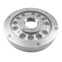 Luz LED para Fuente Personalizada YK-FT104 12X3W de Acero Inoxidable 36W DC24V RGBV+ IP68 Impermeable Regulable CRI 80+ 1600 Lúmenes 3 Años de Garantía