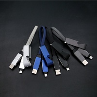 Nouveau Câble de Données USB-C OTG 4-en-1 Tendance 2026 avec Ouvre-Bouteille, Charge Rapide 60W, en Alliage d'Aluminium, Logo Personnalisé, Cadeau d'Affaires d'Entreprise