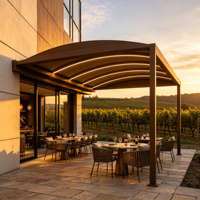 Pergola autoportante en aluminium avec auvent imperméable pour patio, jardin, terrasse, hôtel, usage commercial – Vente en gros