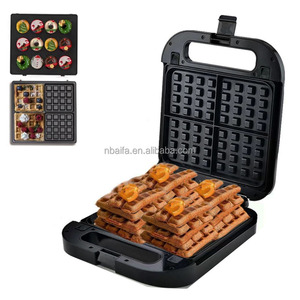 Aifa 6 5 4 3 en 1 dot CAT animal Shell Parrilla sándwich eléctrica Waffle Maker Temporizador Termostato Bélgica Máquina para hacer gofres profundos - Product Image 6