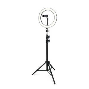 Anneau lumineux universel <span class=keywords><strong>avec</strong></span> trépied et microphone pour la diffusion en direct de podcasts YouTube - Product Image 1