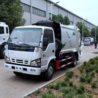 Fournisseur fiable de camions compacteurs hydrauliques Isuzu de 6 tonnes pour le nettoyage des ordures, à vendre