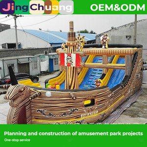 Nuevo Tobogán Inflable JingChuang Ocean Slide, Barco Pirata, Castillo Infantil Grande, Trampolín para Exteriores, Fabricante de Equipos de Diversión - Product Image 1