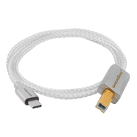 Puur Zilver Type-C vers Téléphone USB-B Dataline Dac Décodeur Électronique Orgue Microphone Câble Audio avec Veste PVC