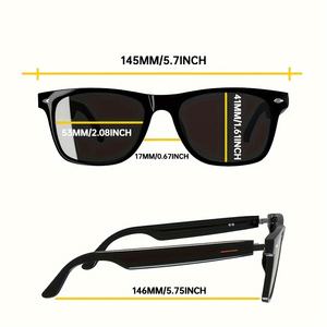 Gafas inteligentes AI, gafas de sol inteligentes con Bluetooth, Control táctil, Lentes portátiles, Inteligentes, auriculares, auriculares, producto tecnológico 2025 - Product Image 4
