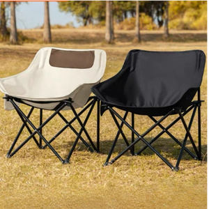 Garden <b>Chair</b> Wholesale Lazy Round Sofa <b>Padded</b> Saucer Portable <b>Folding</b> Moon <b>Chair</b> Cloud Adults Oxford & Steel Modern - Product Image 3