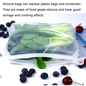 Sac de conservation alimentaire réutilisable en silicone de qualité alimentaire sans BPA, 500/1000/1500 ml, vente chaude - Product Image 6