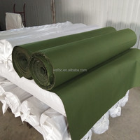 Toile de tente verte en polyester imperméable, toile épaisse tissée teinte en fil, coupe-vent, respirante, résistante à l'usure, fabriquée en Chine