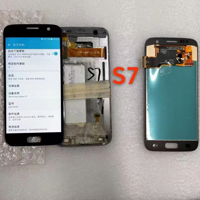 Touch Screen for Samsung Galaxy S6 S6edge S7 S7edge  S8 S9 S10 with Frame Lcd Display Pantalla Original for Replacement Repair