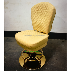 Hot Selling Luxury Bar <strong>Chairs</strong> Stable Base Counter Furniture Fabric <strong>Cover</strong> Bar Stools Velvet Rest Front Desk Poker <strong>Chair</strong>