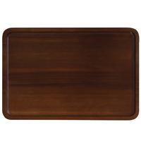 Plateau rectangulaire en bois d'acacia massif, style japonais moderne et minimaliste, personnalisable, pour la maison, rangement pour tasses et soucoupes à café/thé