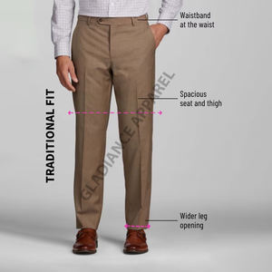 Pantalones chinos ajustados con logotipo personalizado para hombre, pantalones informales de negocios de color sólido con patrón recto, muy recomendable - Product Image 4