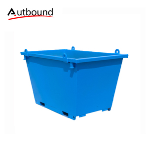 Bac de levage mobile robuste pour la gestion des déchets, des ferrailles et des matériaux lourds, destiné aux machines de traitement des conteneurs de déchets et de ferraille. - Product Image 4