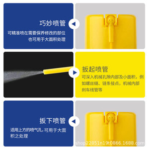 Puff Dino 192 <b>Spray</b> <b>Grease</b> Multi Purpose Super <b>Grease</b> High Temperature Lubricant For Mechanical Bearings - Product Image 3