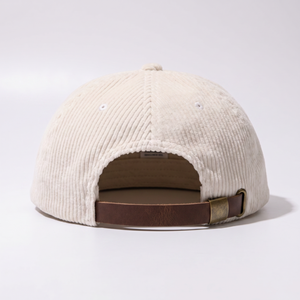 Casquette Snapback non structurée personnalisée OEM, 5 panneaux, logo brodé, en velours côtelé - Product Image 5