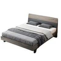 Скандинавская Современная стильная укороченная платформа, кровать с хранилищем 1,8 и 1,5 метров, мебель для спальни, Простая кровать с деревянной рамой