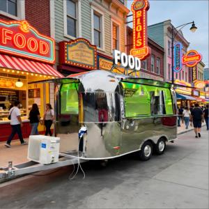 Food Truck d'occasion entièrement fonctionnel, cuisine en aluminium, cuisine mobile d'occasion pour démarrer une activité commerciale (bonbons, chips) - Product Image 2