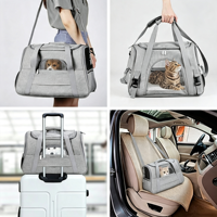 Sac à dos de transport portable, respirant, luxueux et moderne pour animaux de compagnie, idéal pour les voyages en extérieur et le transport de petits chiens et chats