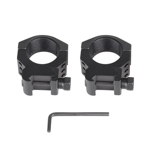 Heavy Duty Alloy 30mm Optical Ring Field Training Red Dot Light Mount 22mm Base System Universal Fit Matte Black Finish - Product Image 2