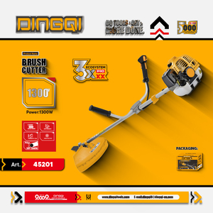 Débroussailleuse à essence DINGQI |   Débroussailleuse à essence 2 temps de 42,7 cm³ à fixation latérale avec moteur de 1300 W pour le désherbage des jardins et des fermes - Product Image 1