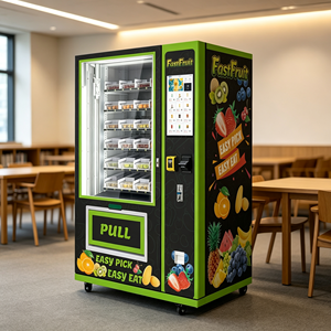 Máquina Expendedora de Alimentos Frescos Totalmente Automatizada OEM, Máquina Expendedora Inteligente de Ensaladas, Frutas y Postres Frescos, Kiosco de Autoservicio de 21.5 Pulgadas - Product Image 1