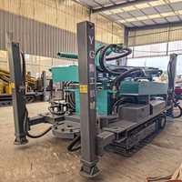 Foreuse multifonctionnelle pour puits d'eau de 200 m, machine de forage entièrement hydraulique pour puits d'eau et travaux d'exploration