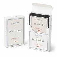 Cartes à Jouer Personnalisées pour l'Anniversaire d'Adoption d'un Chien avec Livret Souvenir A5 en Option