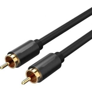 Cable estéreo - cable RCA macho a RCA macho de 1.5m en color negro, ideal para conexiones de audio de alta calidad. - Product Image 1