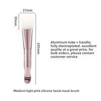 Kuas Masker Silikon dengan Gagang Plastik untuk Masker Lumpur Wajah, Penggunaan Salon Kecantikan & Spa, Termasuk Mangkuk Pencampur