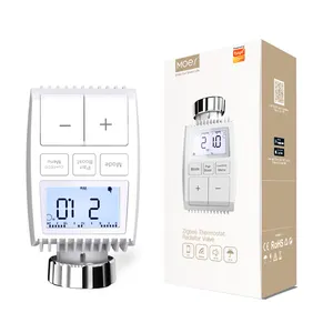 Tuya ZigBee Mini Radiator Actuator Valve Smart Programmable Thermostat Temperature Controller External Sensor Accurate Heater