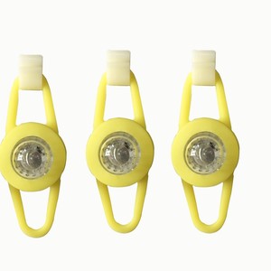 Yueli <b>Silicone</b> Frog Led Bicycle Light Yellow Shell Flash Mode <b>Waterproof</b> Ring Lamp For Cycling Riding Equipment - Product Image 4