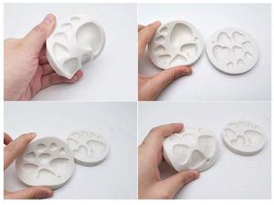 Hot bán kim cương tình yêu trái tim cấp thực phẩm khuôn hình Silicone với món tráng miệng trang trí bánh khuôn cho fondant sô cô la nướng - Product Image 3