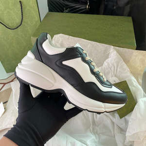 รองเท้าลำลองพิมพ์ลายสัตว์จากนักออกแบบชื่อดังรองเท้าผ้าใบ Rhyton หรูหราโลโก้ต้นฉบับ - Product Image 4