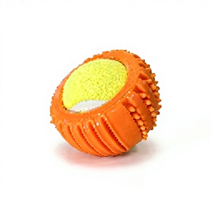 Ledu Dual Ball Surprise – Jouet pour chien en caoutchouc durable avec balle de tennis intégrée - Product Image 1