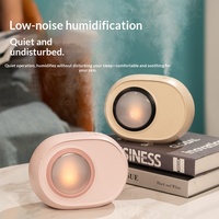 Nouvel humidificateur transfrontalier rechargeable à double pulvérisation, effet flamme dynamique, alimenté par USB, type brume, capacité 0,5L, pour la maison