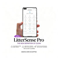 Bac à litière automatique autonettoyant pour chat, contrôle intelligent par application, grande capacité, toilette électrique pour chat, vente en gros, fournitures pour animaux de compagnie personnalisées OEM