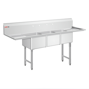 Évier de <span class=keywords><strong>cuisine</strong></span> double personnalisé de style américain du Venezuela avec égouttoir <span class=keywords><strong>pour</strong></span> usine de meubles de table d'évier de <span class=keywords><strong>cuisine</strong></span> de restaurant - Product Image 3