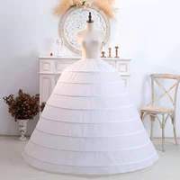 Jupons super volumineux à 8 cerceaux pour femmes, jupons mi-longs, jupons longs jusqu'au sol pour robe de mariée, robe de bal, robe de Quinceañera