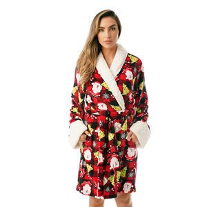 <strong>Factory</strong> <strong>Cheap</strong> Bath <strong>Robe</strong> Sherpa Fleece Plush <strong>Robe</strong> for Women Plus Size Fleece Ladies Nightwear Womens Sleepwear Manufacturer