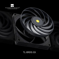 Ventilateur de boîtier d'ordinateur ultra-plat Thermalright TL-B9015 EX 9cm LCP avec double roulement à billes, dissipateur thermique en plastique 4 broches pour boîtier PC