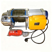 Palans électriques multifonctionnels sans fil à commande à distance pour levage, traction et positionnement, avec câble en acier anti-rotation, 220V 380V 750kg/1500kg