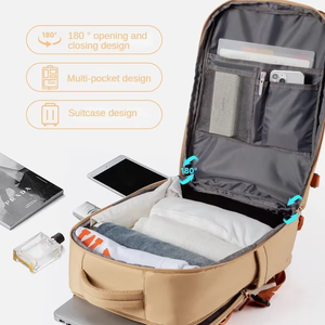 Sac de voyage d'affaires personnalisé pour ordinateur <span class=keywords><strong>portable</strong></span>, sac de week-end, sac à dos approuvé par les compagnies aériennes avec compartiment à chaussures - Product Image 4