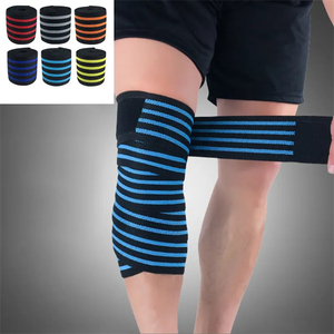 Tạ đầu gối kết thúc tốt đẹp điện nâng có thể điều chỉnh phòng tập thể dục thoáng khí đàn hồi đầu gối hỗ trợ dây đai - Product Image 3