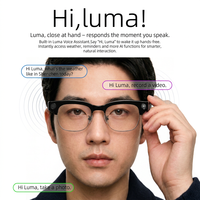 Lunettes Intelligentes IA E09B avec Caméra 8MP, Transfert Photo WiFi, 8 Go, 300 mAh, Traduction IA, Contrôle Tactile pour Hommes et Femmes, Lunettes de Soleil