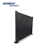 Parte superior plana de aluminio personalizable de 4 pies/5 pies/6 pies con valla de lanzas Panel de cercado de aluminio residencial
