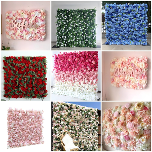 Lussuosa Parete Artificiale di Rose e Ortensie nei toni <span class=keywords><strong>viola</strong></span> e rosa, perfetta per matrimoni, eventi o sfondi fotografici. - Product Image 5