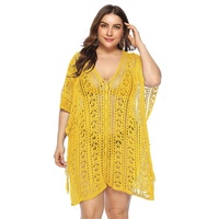 Kant Mesh Haak Hollow Out Tassel Beach Cover Up Jurk See Through Bikini Cover Up Pareo En Sarong Met 14 kleuren