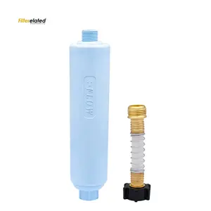 China Water Treatment Bestpure flexible hose protector outdoor KDF55 natural activated carbon RV inline water filter cartridge